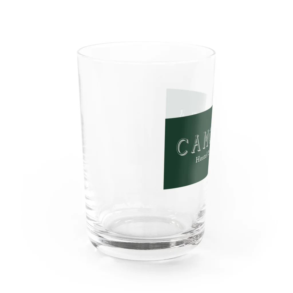 Hostel&Bar CAMOSIBA OfficialのCAMOSIBA logo for drink Water Glass :left