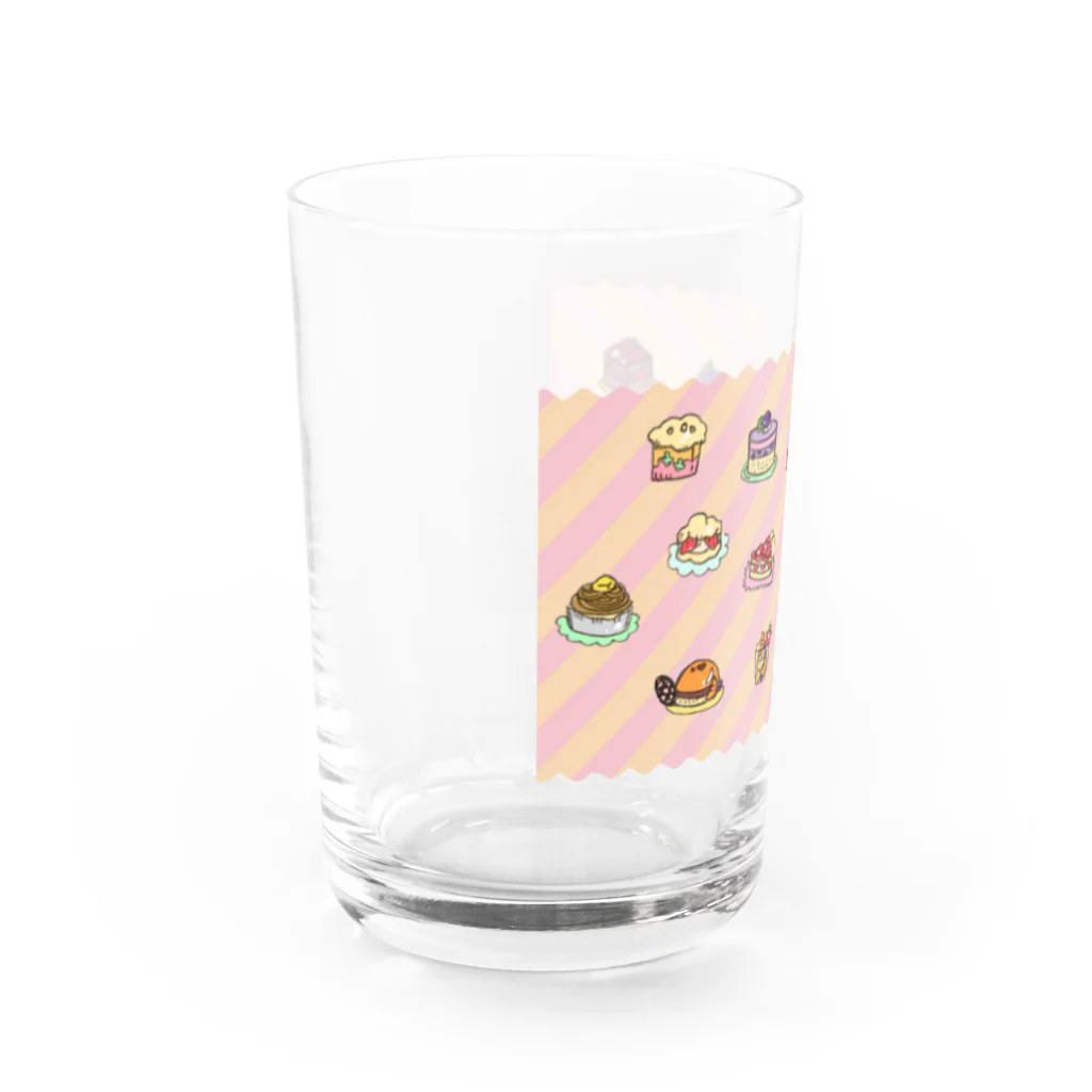 みるくま商店の街のケーキ屋さん Water Glass :left