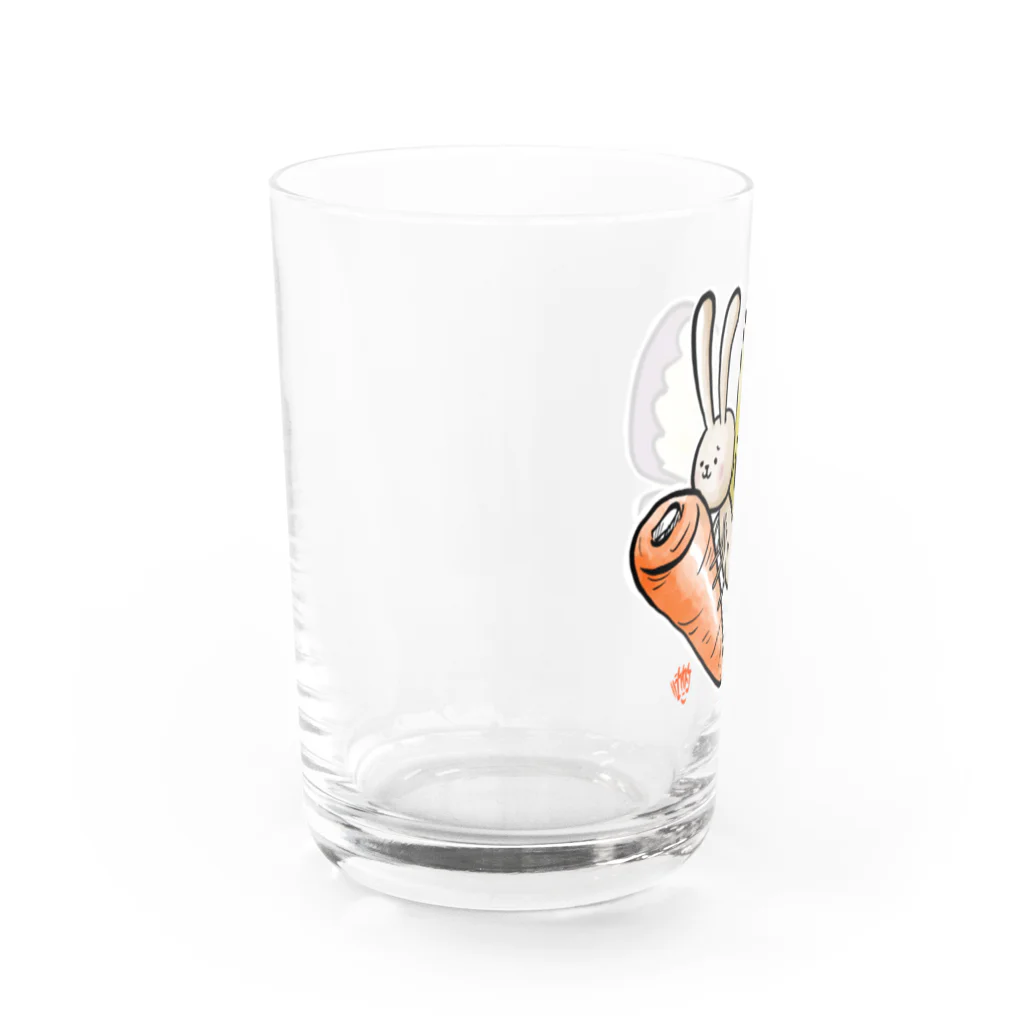 ハラケイスケベンジョンソンゴクウの超ウサギ Water Glass :left