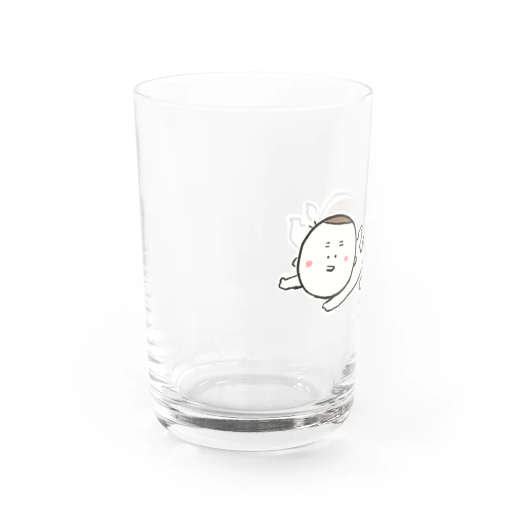 ふっくらボリサットの滑り込む夫と妻 Water Glass :left