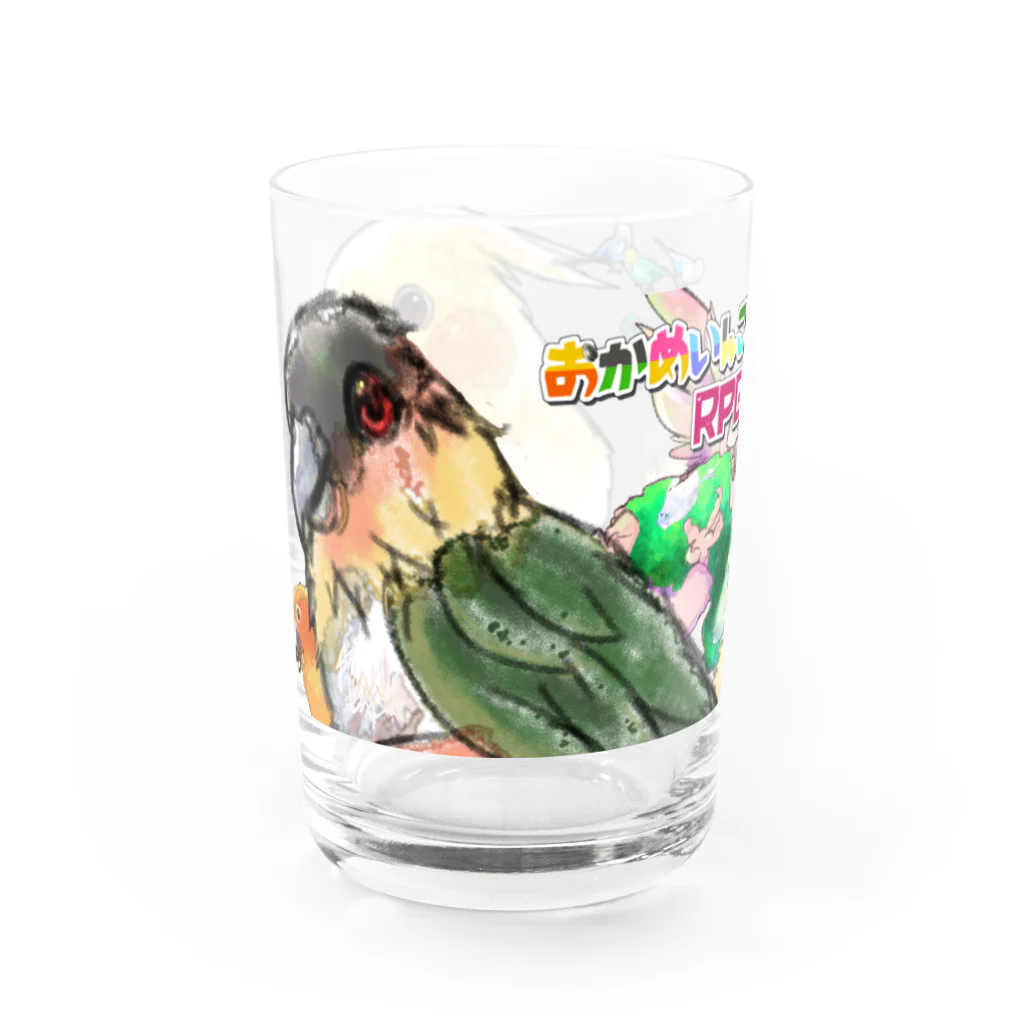 ききのここのインコ盛り合わせ Water Glass :left