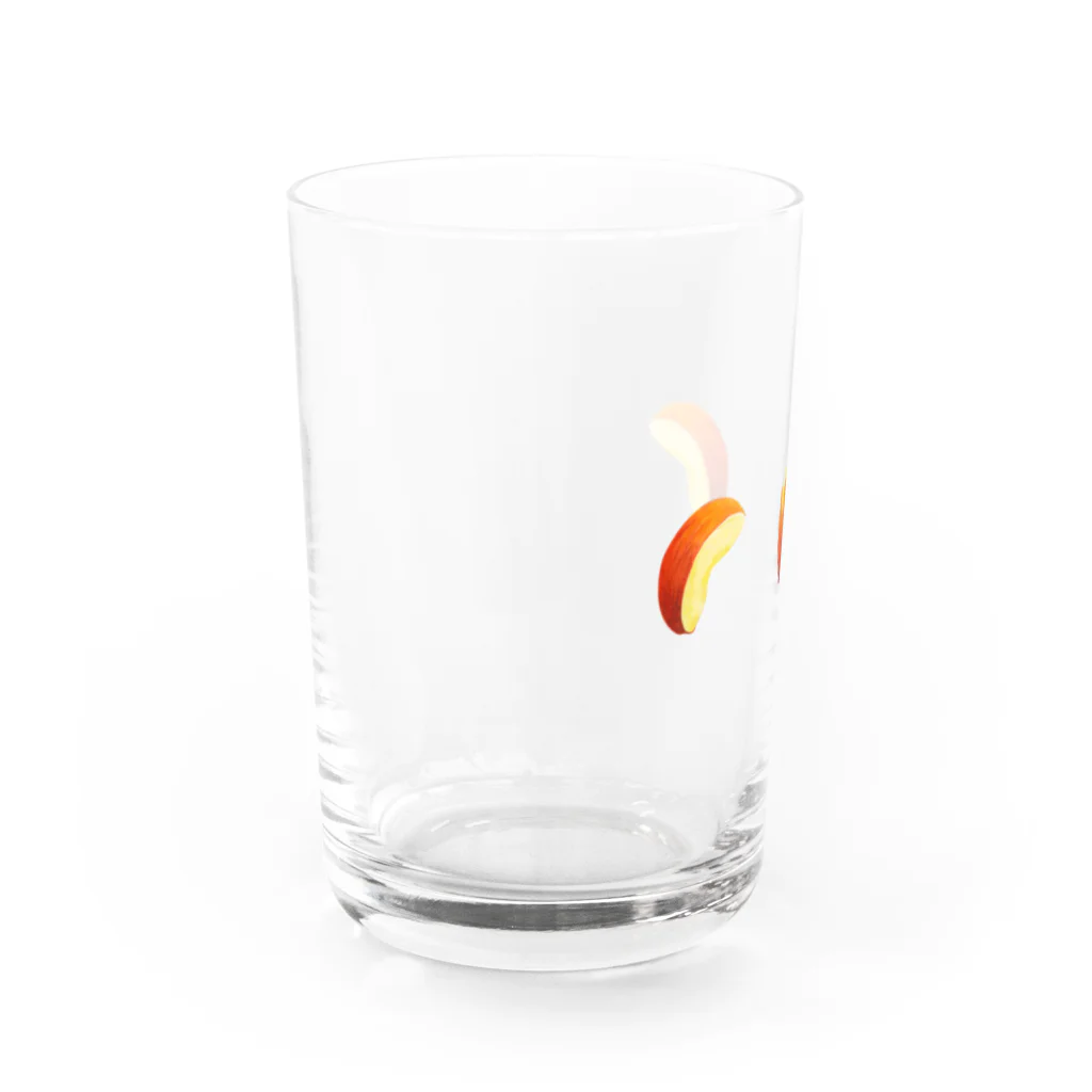 再波のりんご Water Glass :left