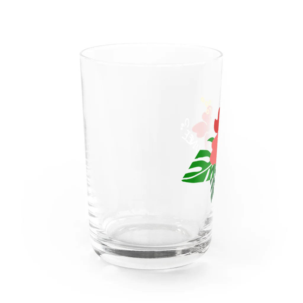 SatsuKiのハイビスカス Water Glass :left