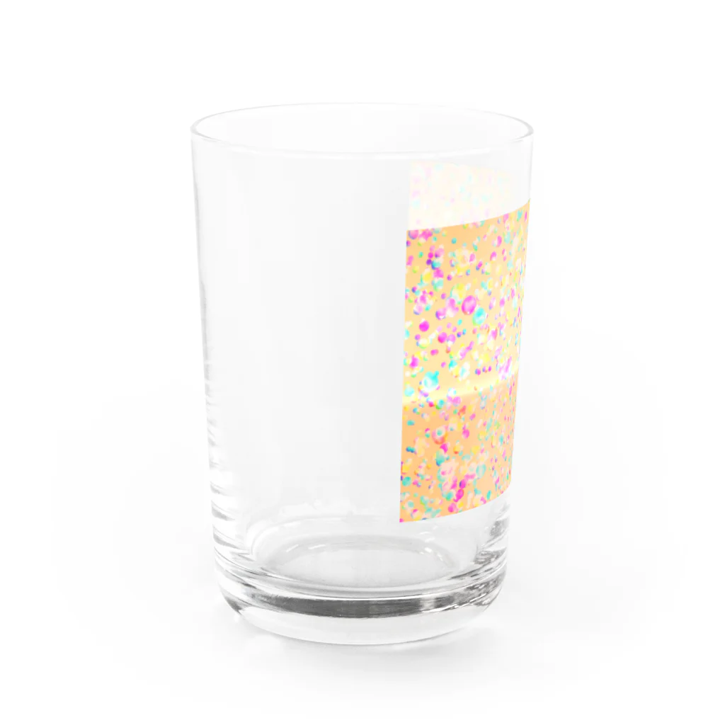 ぷぷぷのシャボン玉(オレンジ) Water Glass :left