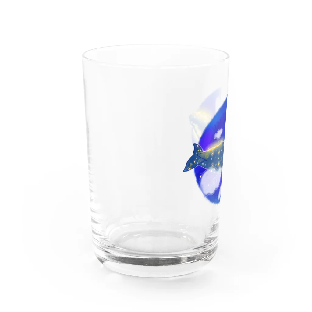 ミクモラのほほん日和の星コククジラ Water Glass :left