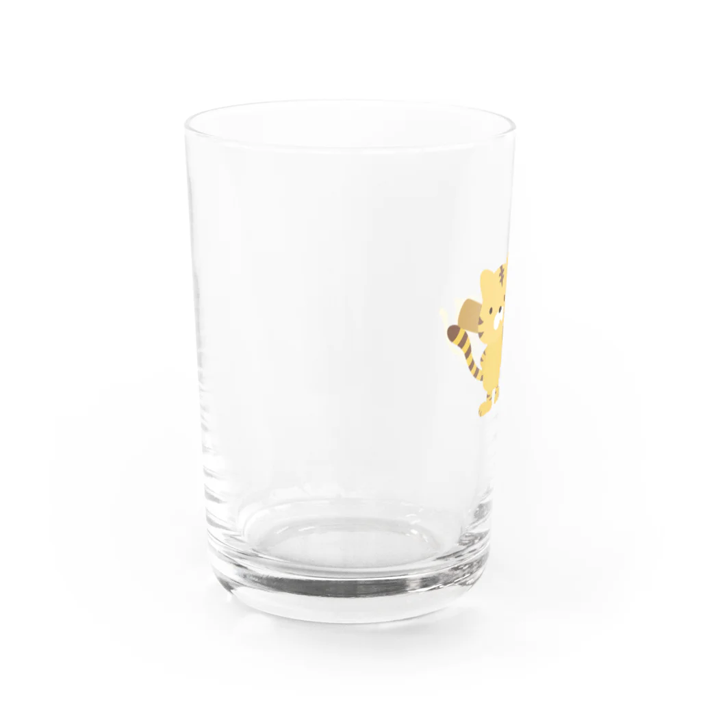 おおはらつかさのおみせのトラとネコ野球グラス Water Glass :left