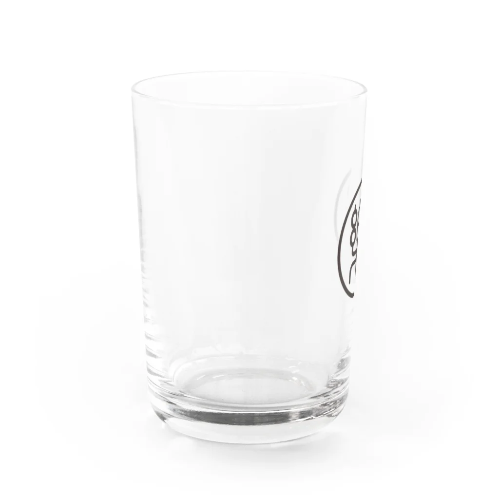 ざざちゅーおーかんの楽市ロゴ_ブラック Water Glass :left