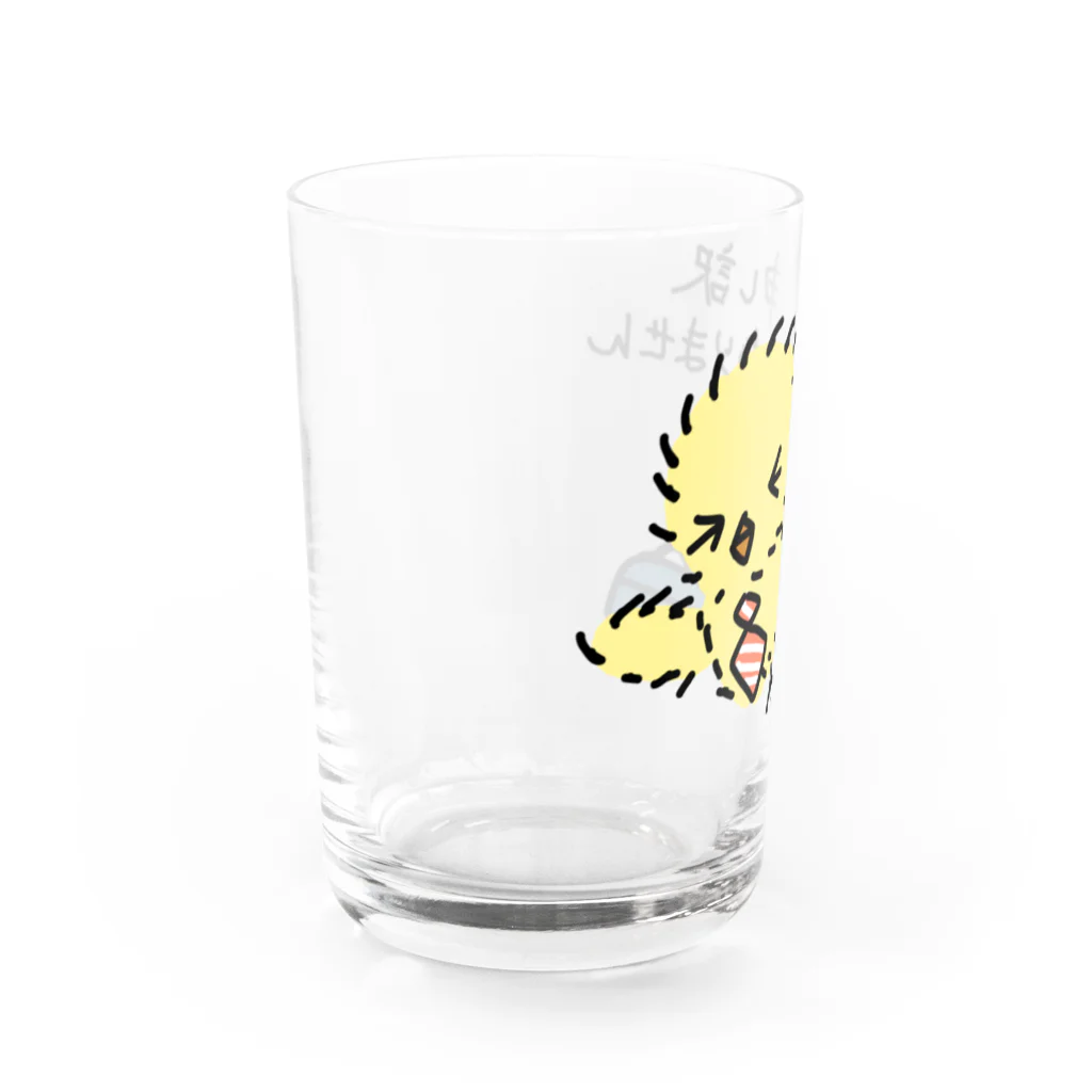 旅々PHOTOのひよっ子社員 Water Glass :left