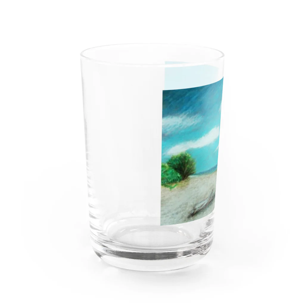 ねこ屋にこ日和のＯＫＩＮＡＷＡ Water Glass :left