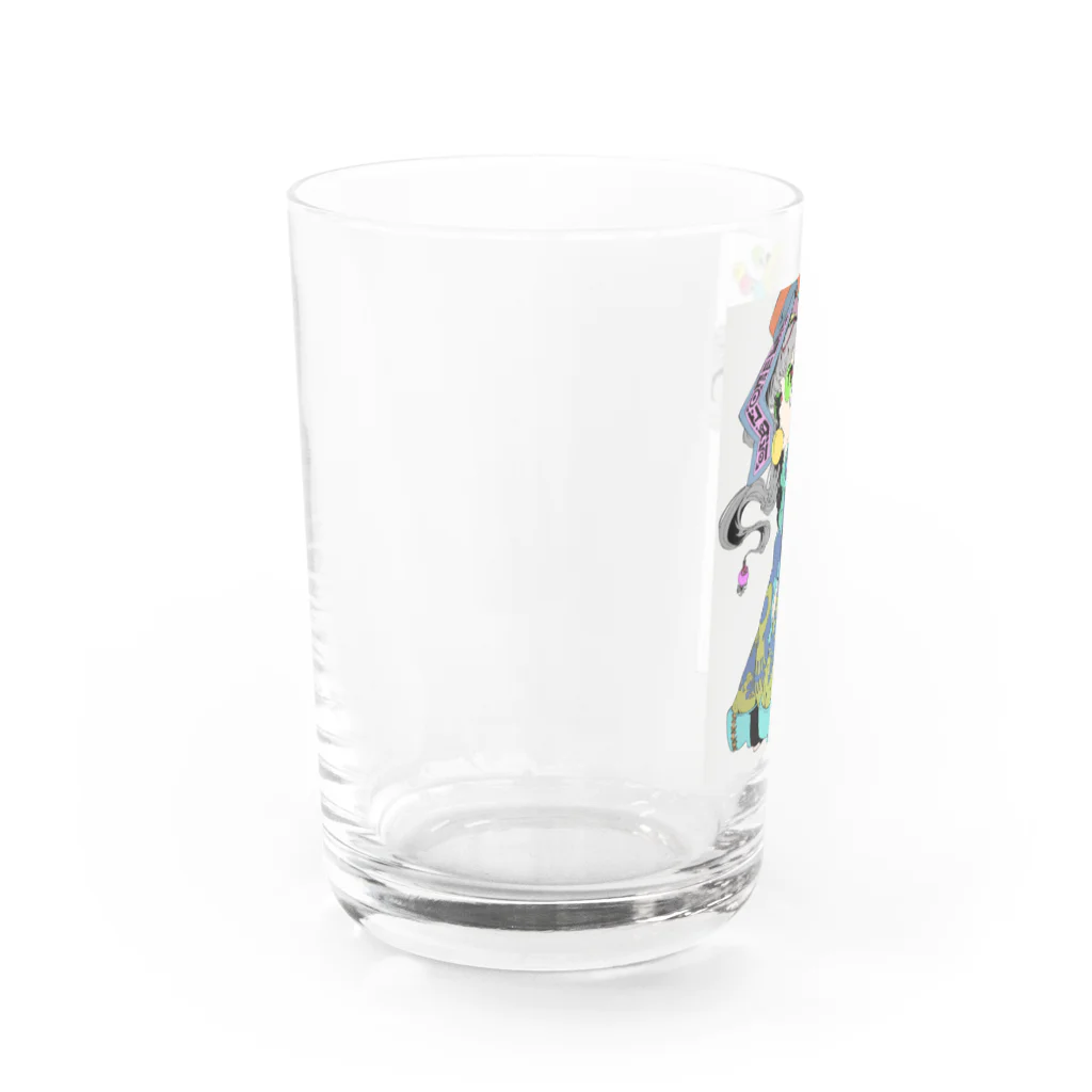 鉄坊独壇場のキョンシー Water Glass :left