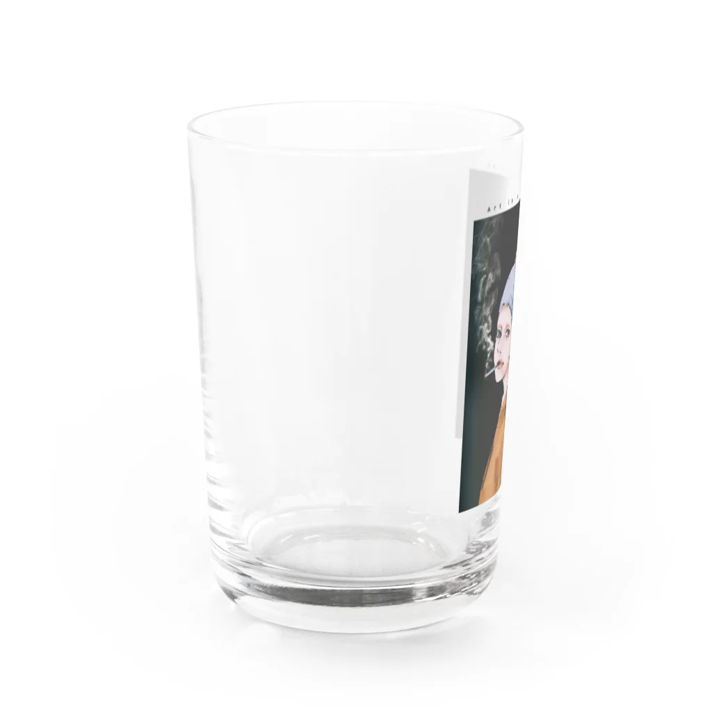 Ran.の真珠の耳飾りの少女#smoker Water Glass :left