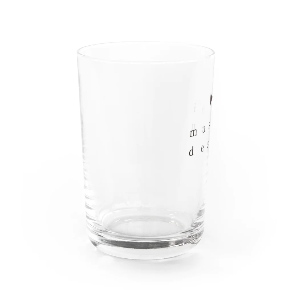 musubi on-line shopのmusubi design　Black Water Glass :left