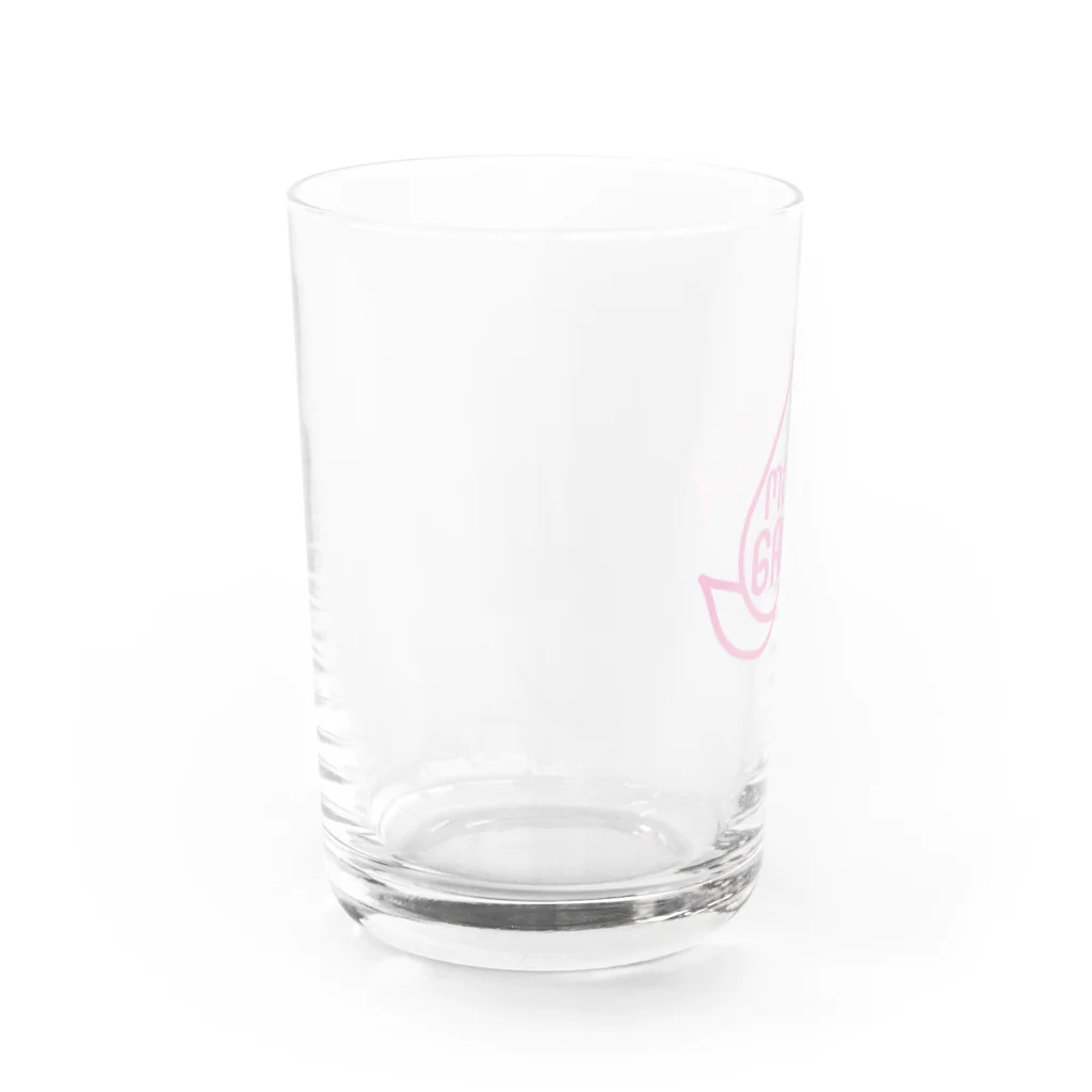 桃鴨の桃鴨ロゴ Water Glass :left