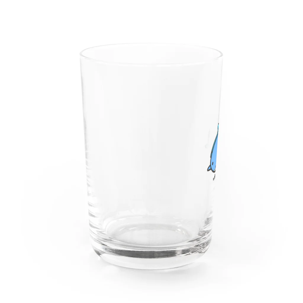 どやネコ！どやちゃん。のがま口くじらさん Water Glass :left