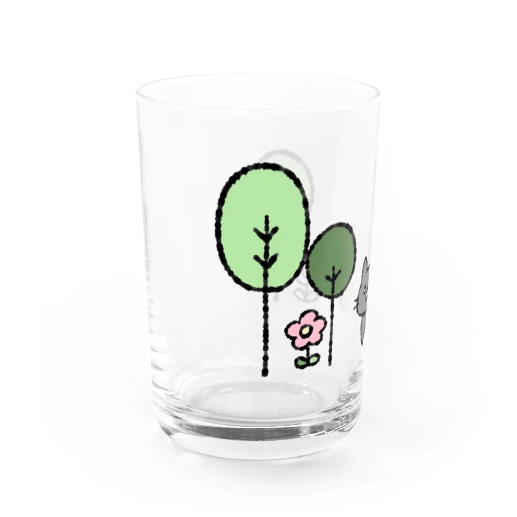 Atelier 67のねこつむり！ムツクロ Water Glass :left