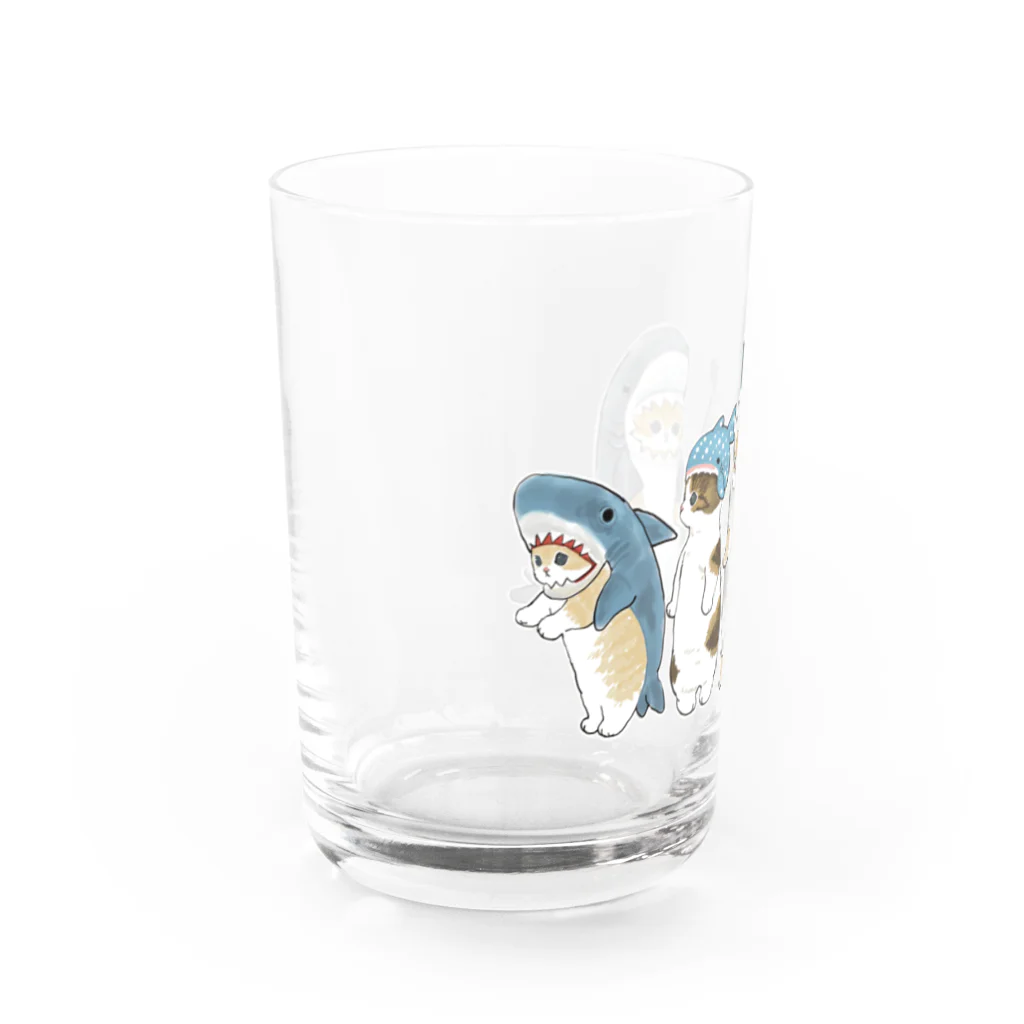 mofusandのサメ図鑑 Water Glass :left