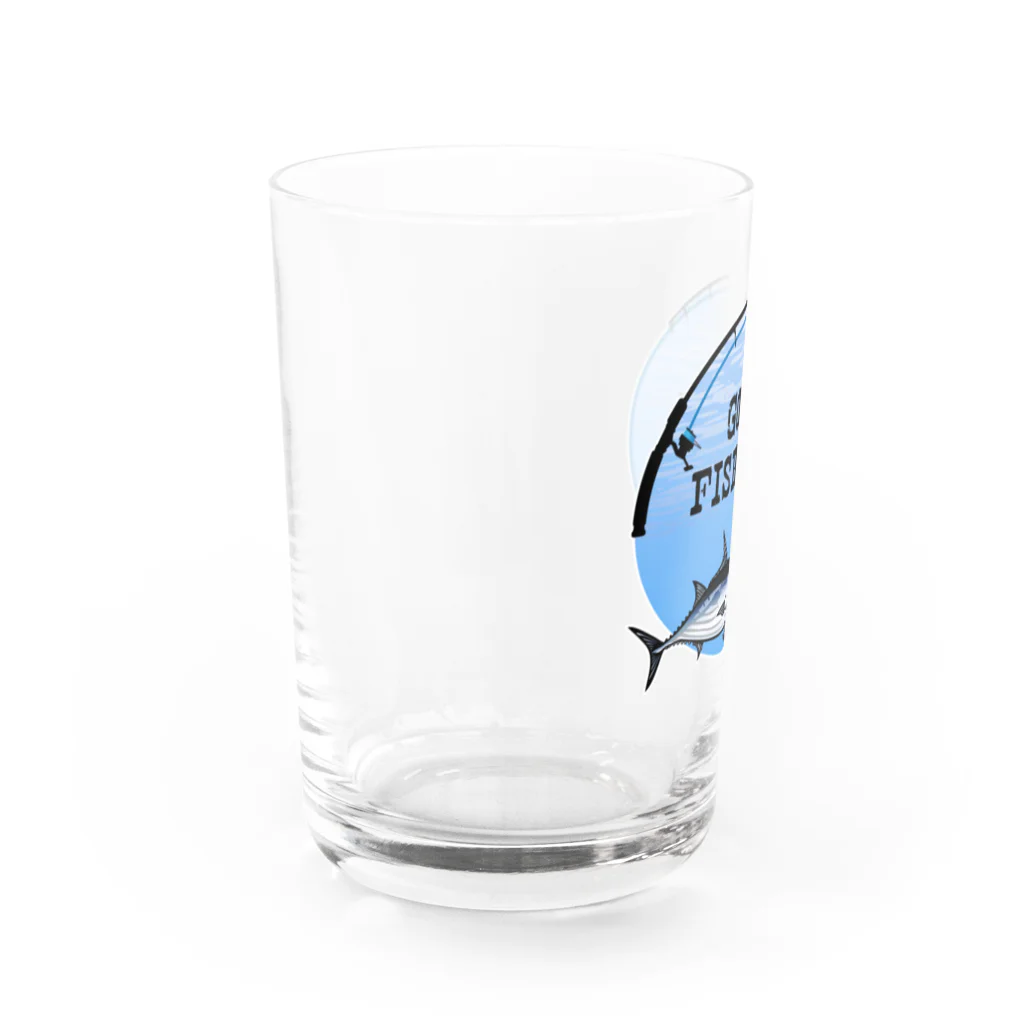 猫と釣り人のカツオ_1_C Water Glass :left