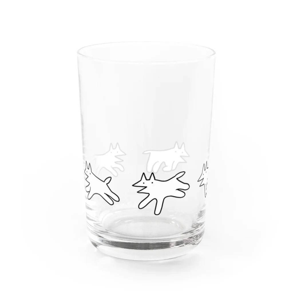 INU GOYAの走る犬 Water Glass :left