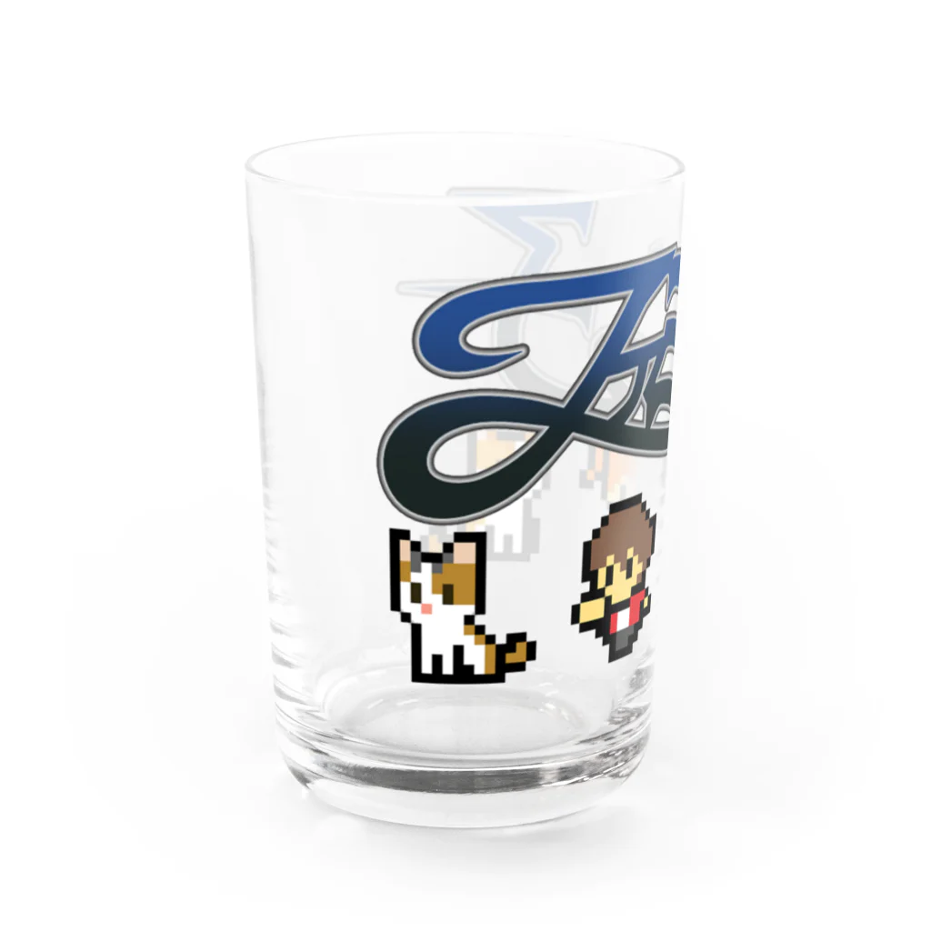 ファミっ子プレイ動画オリジナルグッズのファミっ子レトロキャラ Water Glass :left