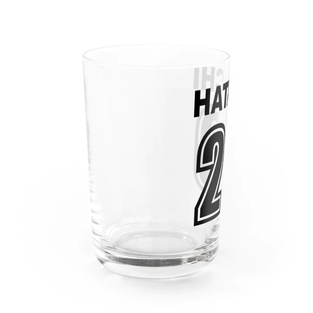 風天工房の背番号20歳（黒） Water Glass :left