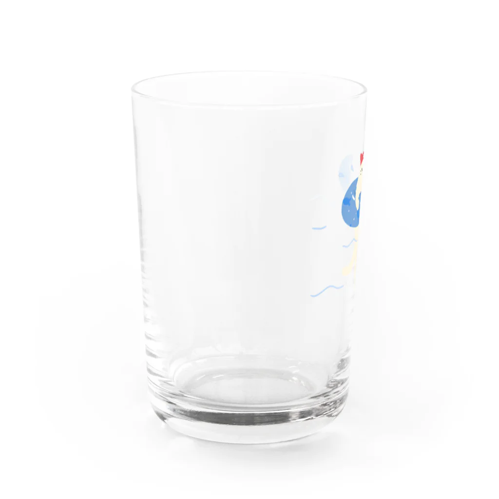 nyansiruの浮き輪にゃんこ Water Glass :left