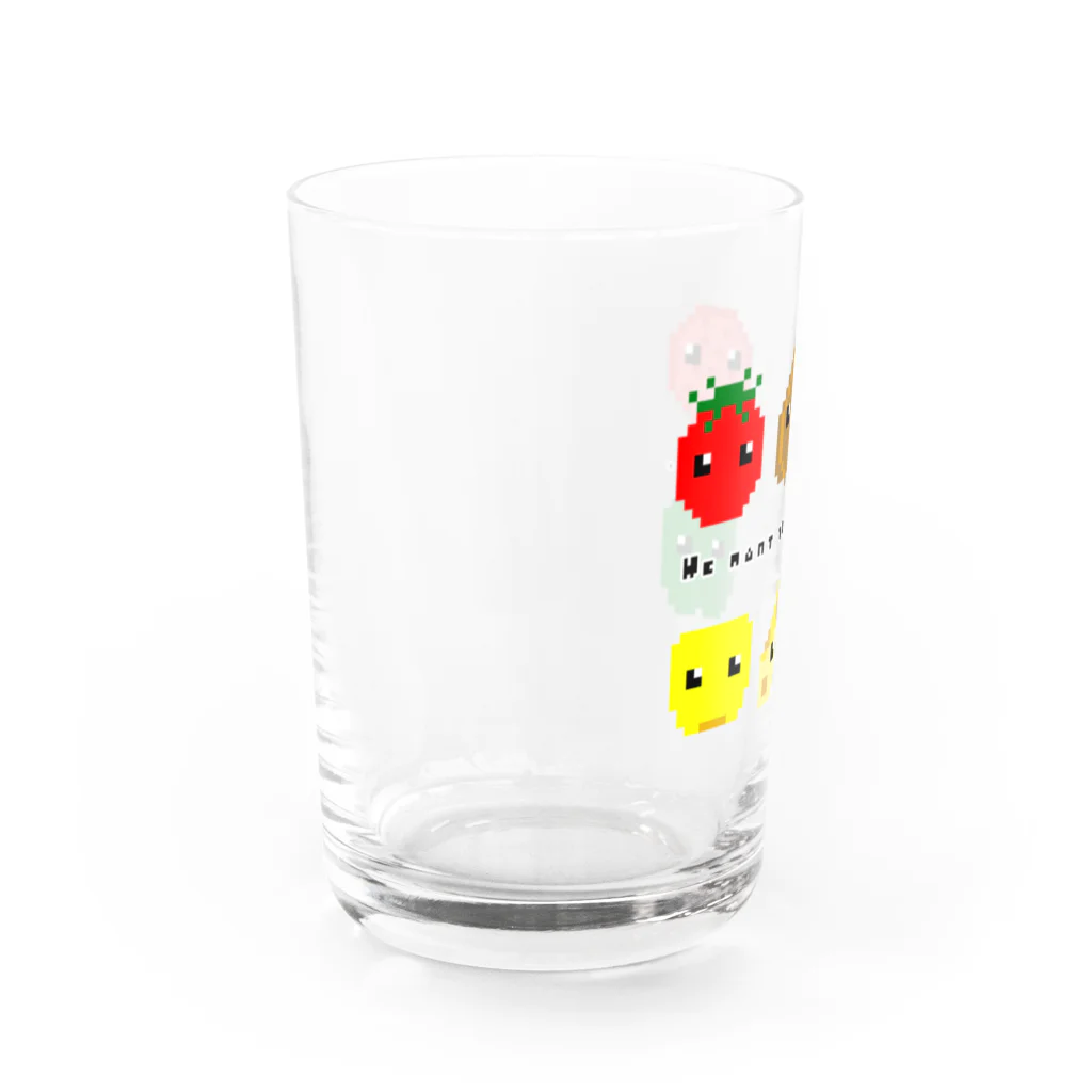 KANAMI_n_creationのWe want to be pizza. Water Glass :left