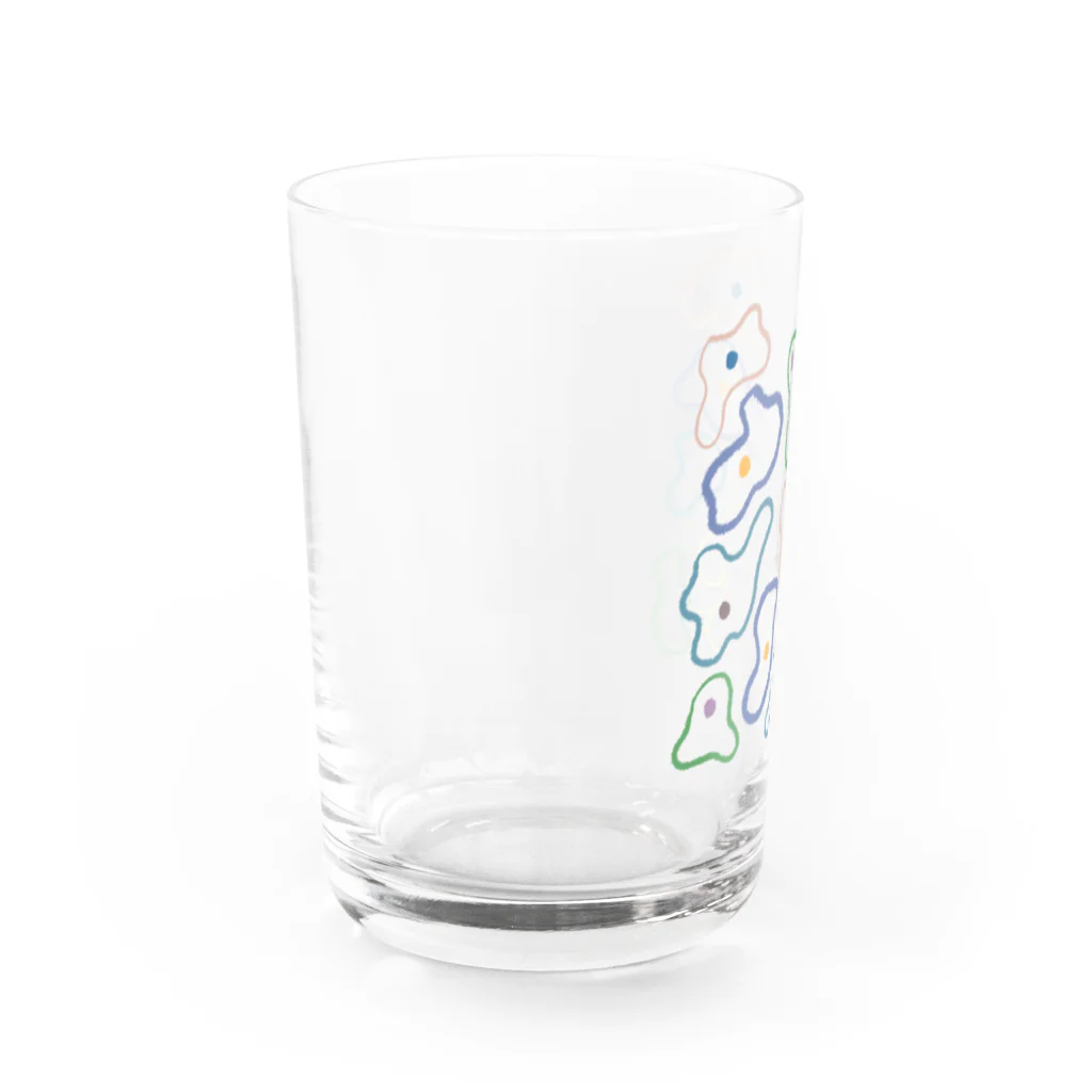 こまみこのおはなとすわるくん Water Glass :left