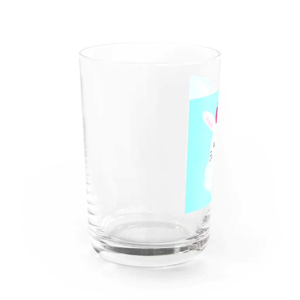 fragment_oliveのアイスみたいなうさぎ Water Glass :left