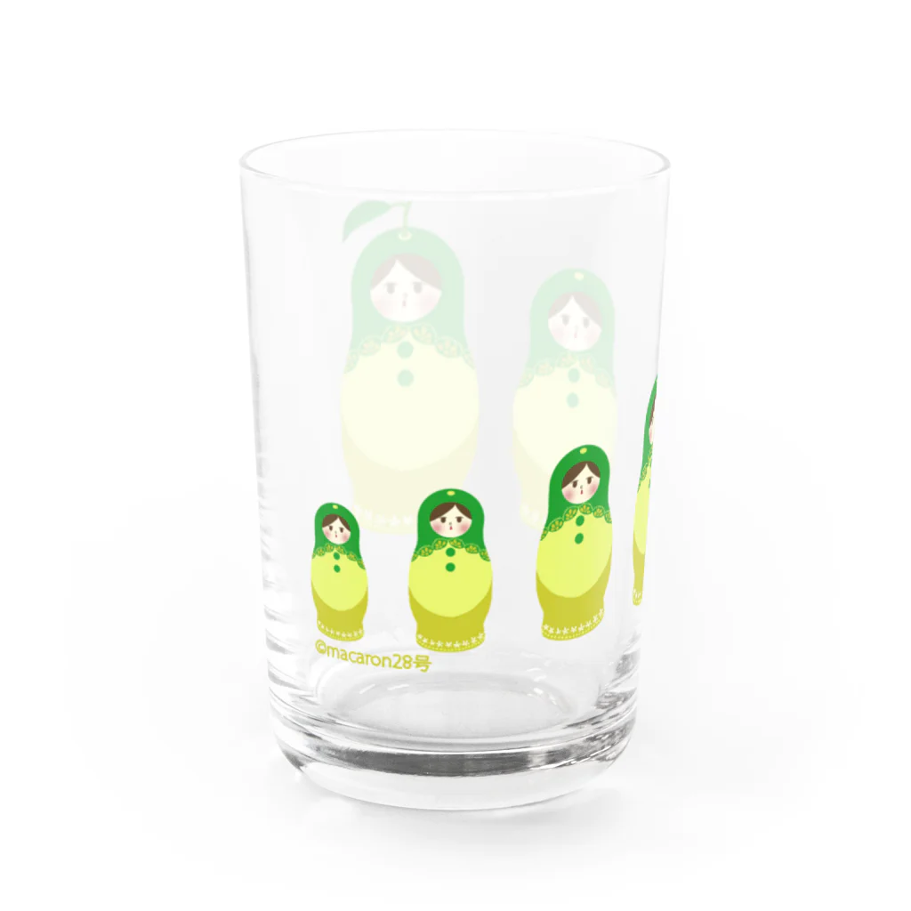 マカロン28号の[九州・大分]かぼすマトリョーシカさん Water Glass :left