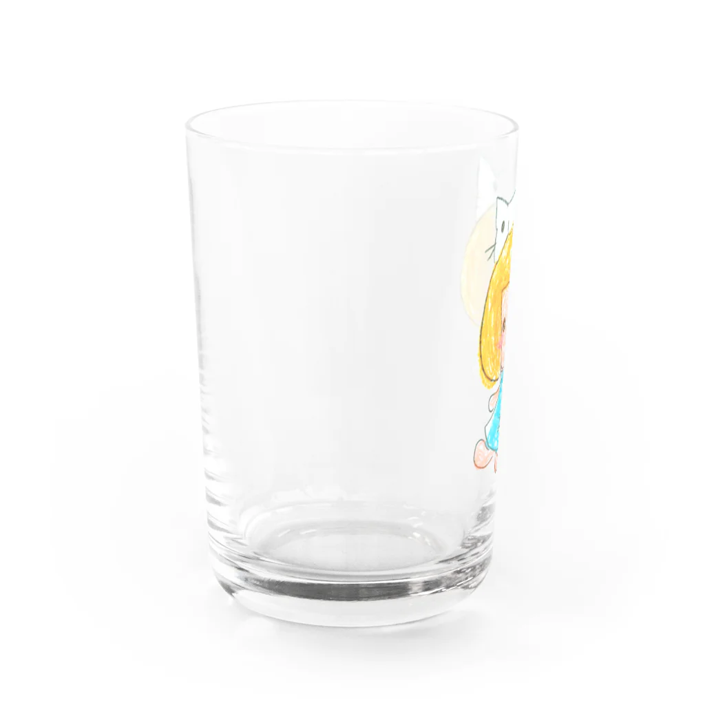 都愛ともかのみーちゃんとにゃーちゃん Water Glass :left