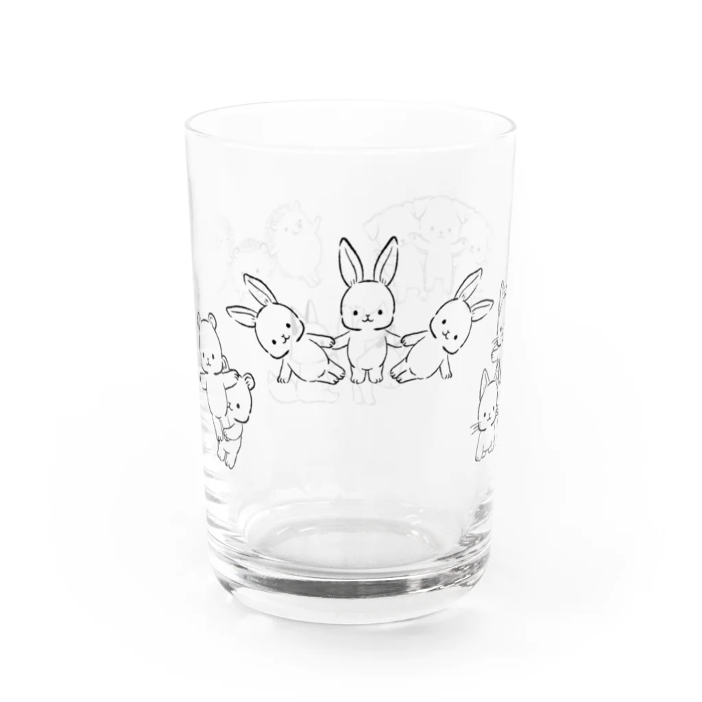 すずきいときちの動物組体操合同競技 Water Glass :left