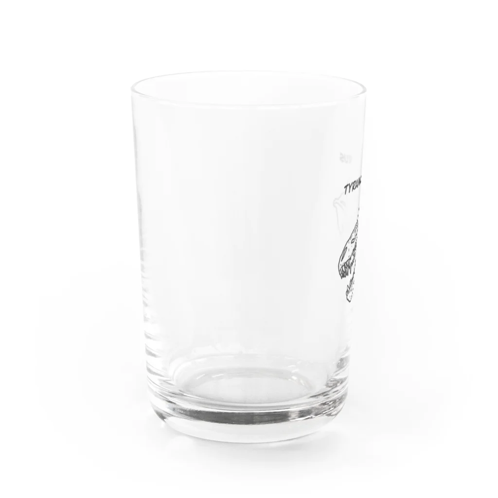 ふじやのシックなジュラシック〜ティラノ〜 Water Glass :left