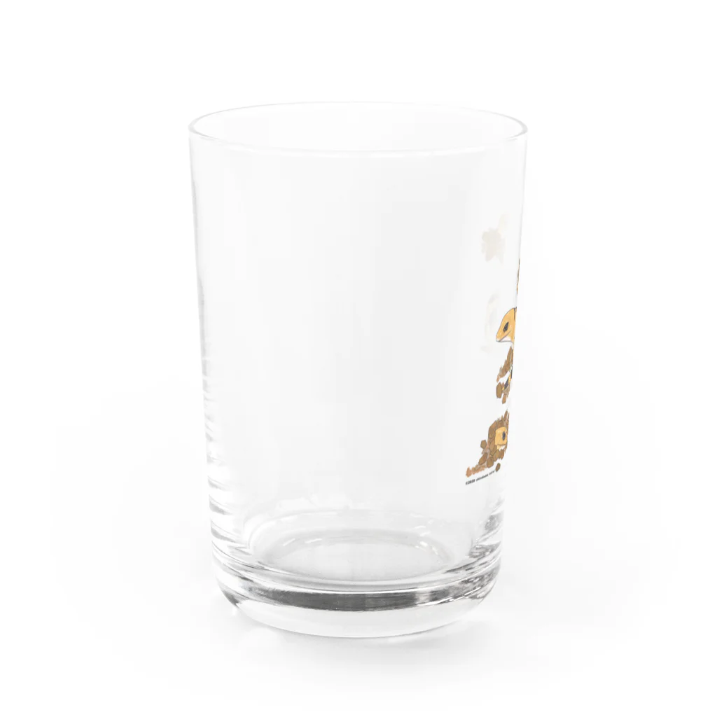 しろくまるいるいと動物たちの爬虫類さんたち〜ピーターズ Water Glass :left