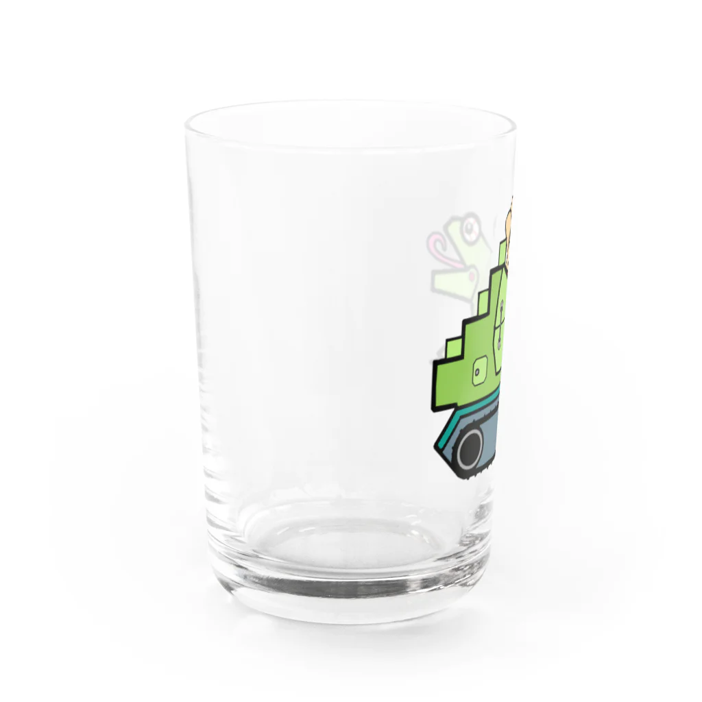 雑種犬まるちゃん＋＋のまるちゃんのあいてむ　工事車両 Water Glass :left