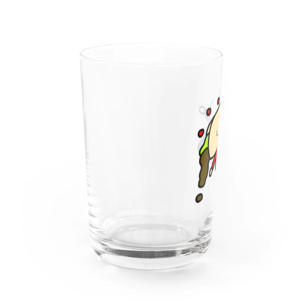 がんばれ！タコスちゃんの何もしたくないタコスちゃん Water Glass :left