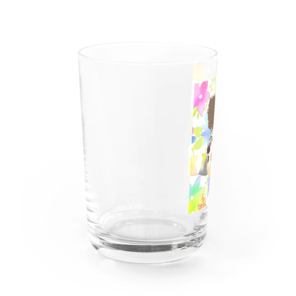 アニマルデザインはなのチワワの幸せ Water Glass :left