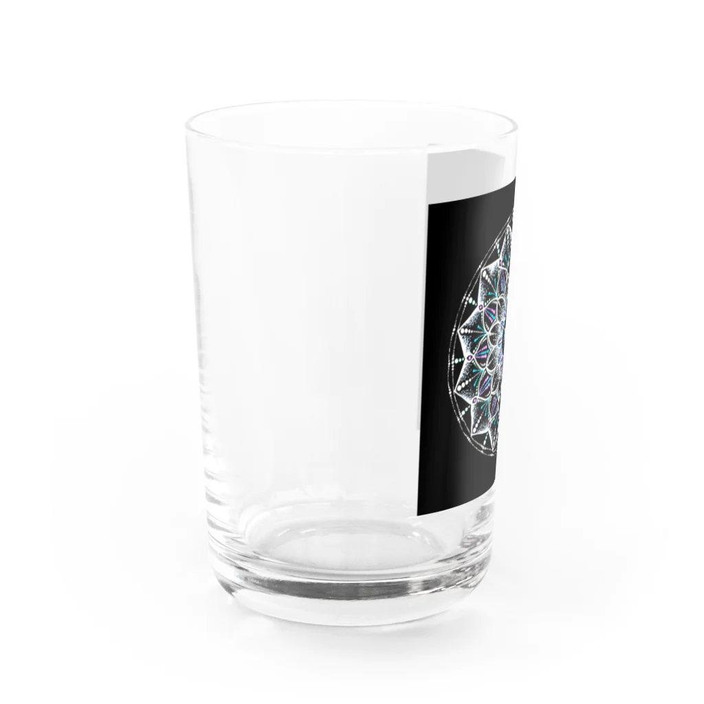 始季彩＠suzuriのカレイドスコープ−点描曼荼羅 Water Glass :left