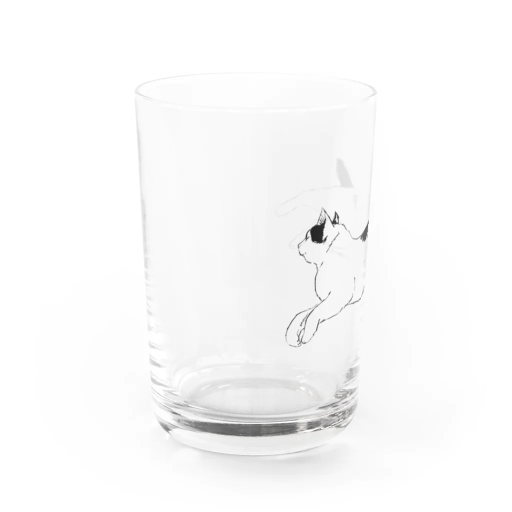 はるさめ商店の小さいブチネコ Water Glass :left