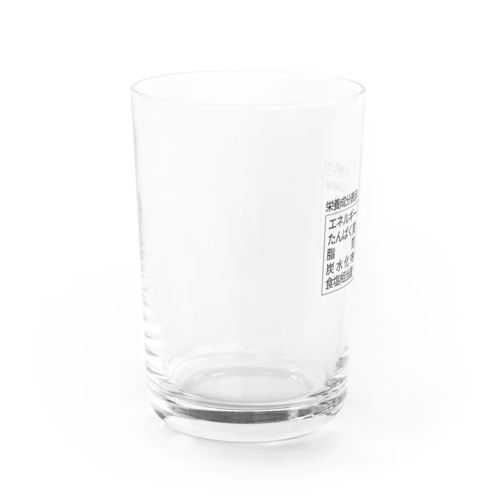 宙月屋（そらつきや）の栄養成分表示 Water Glass :left