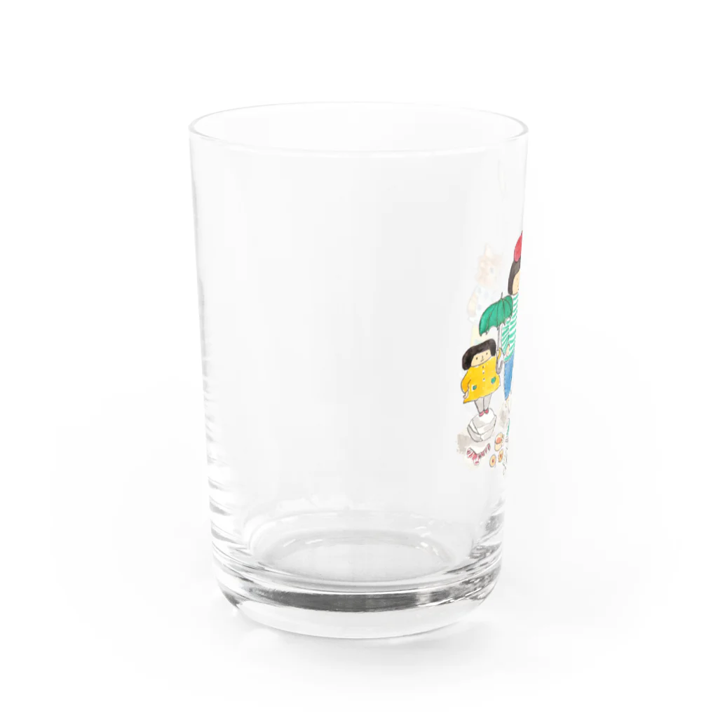 Umi Amaoto のねことまめズ Water Glass :left