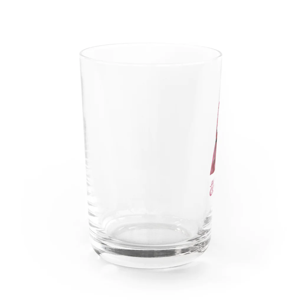 苗床ロゴグッズのnaedoko mucchiribag pink Water Glass :left