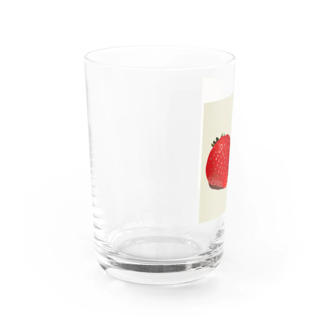 yukimalの赤いイチゴ Water Glass :left