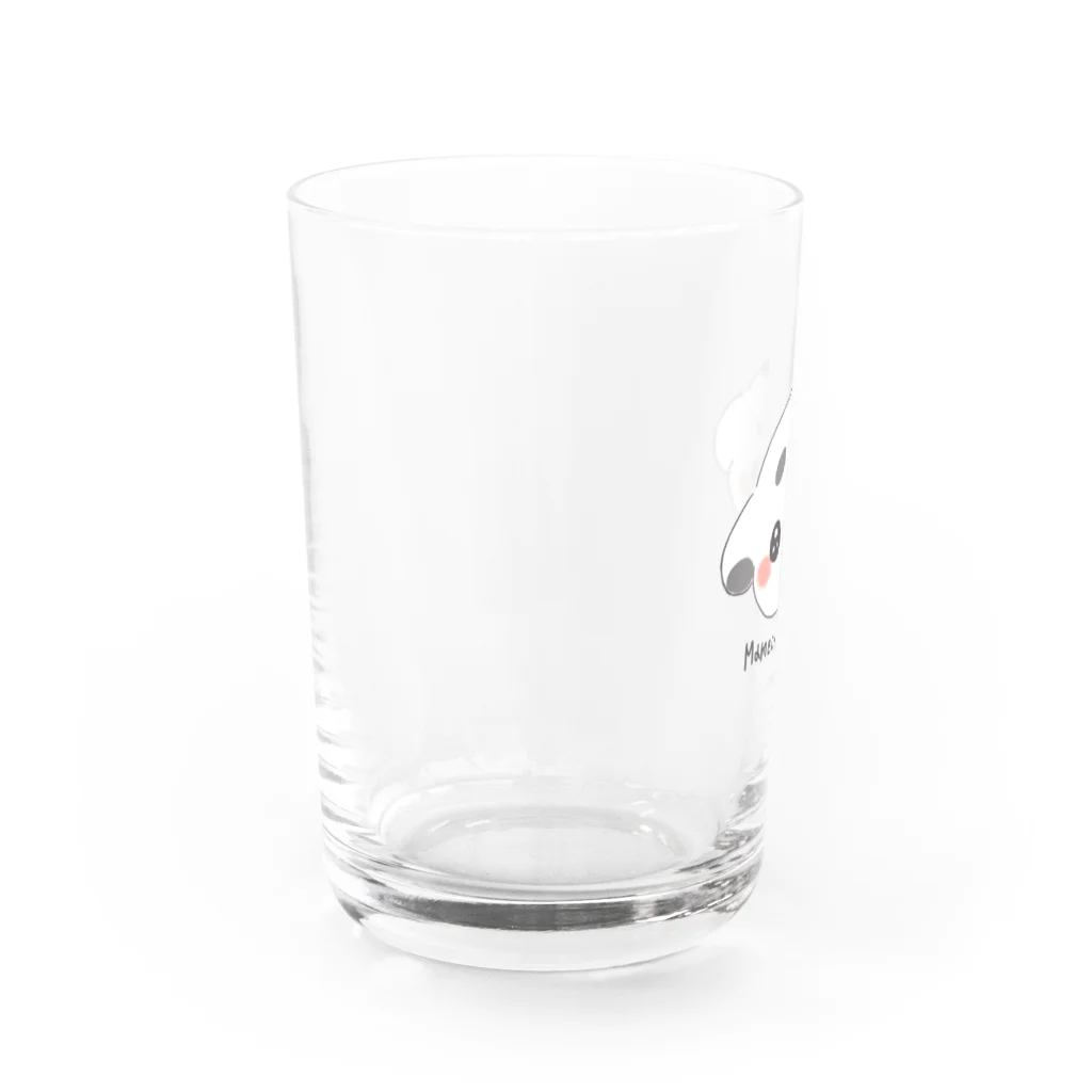 ぽめたにのお店屋さんの豆大福犬 Water Glass :left