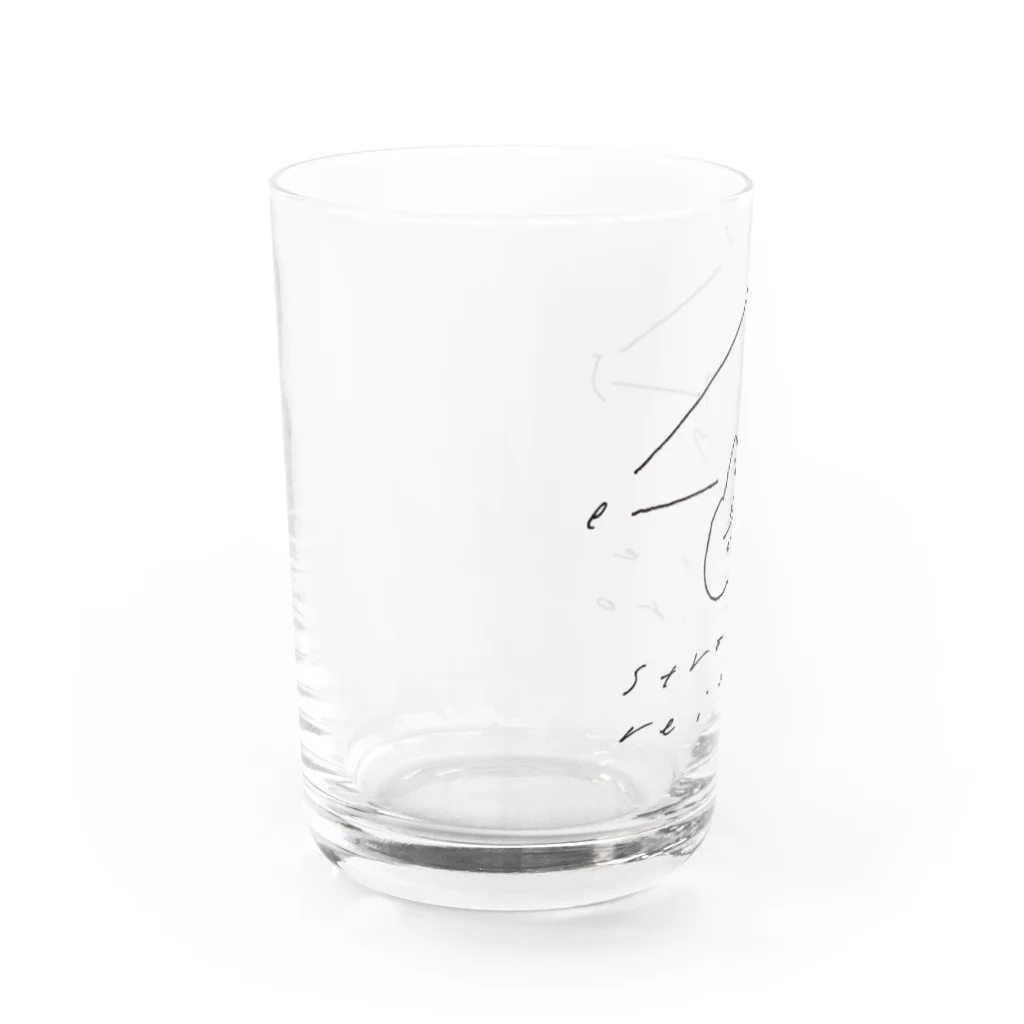 reitarostrangeのstrange reitaro logo series (Hiroaki Ooka) Water Glass :left