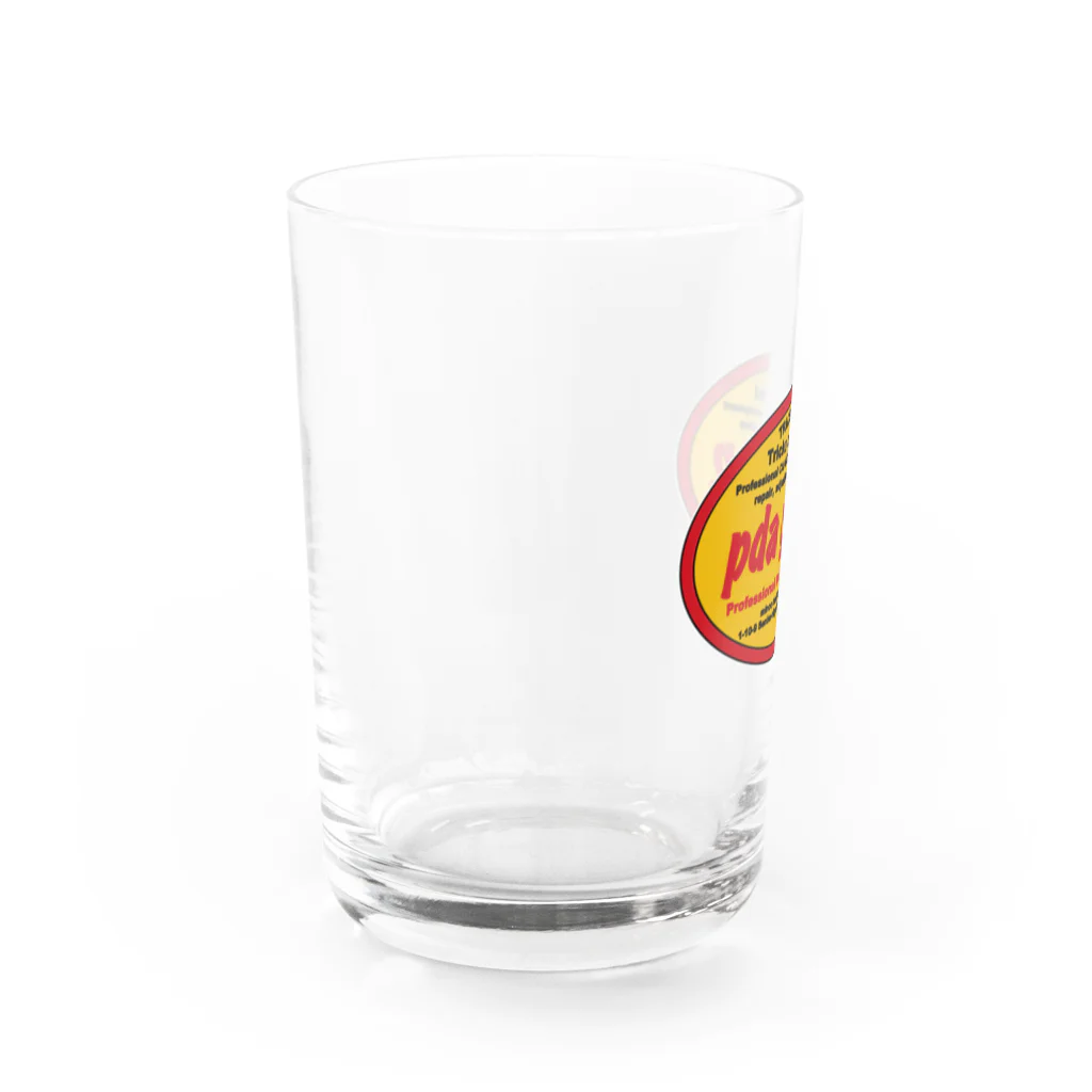 pda gallop official goodsのPDA OVAL LOGO Water Glass :left