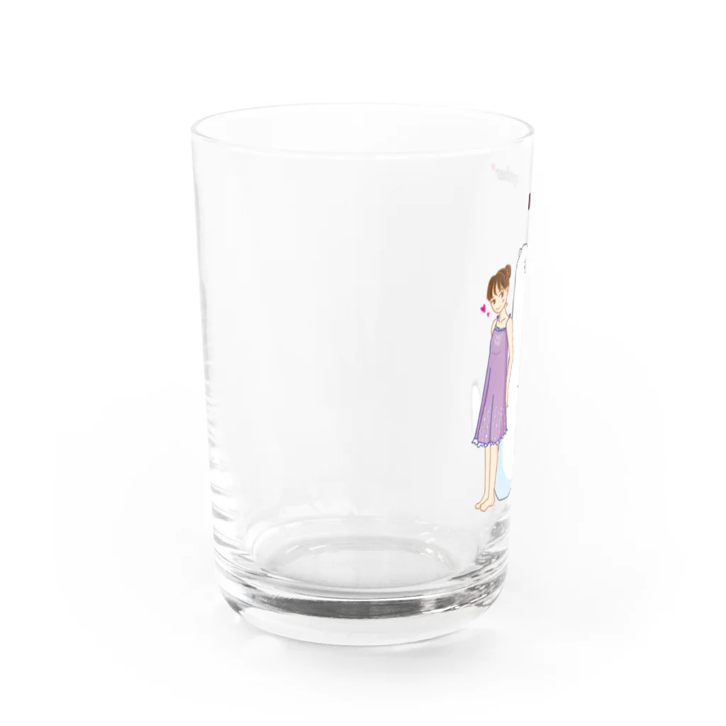 さと吉のしろくまさんといっしょ Water Glass :left