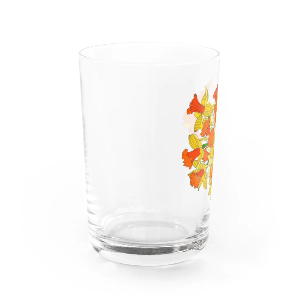 らぴの堂の水仙のブーケ Water Glass :left
