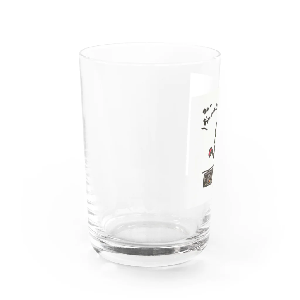 にゃんこのおみせのカレーおいしいよ Water Glass :left