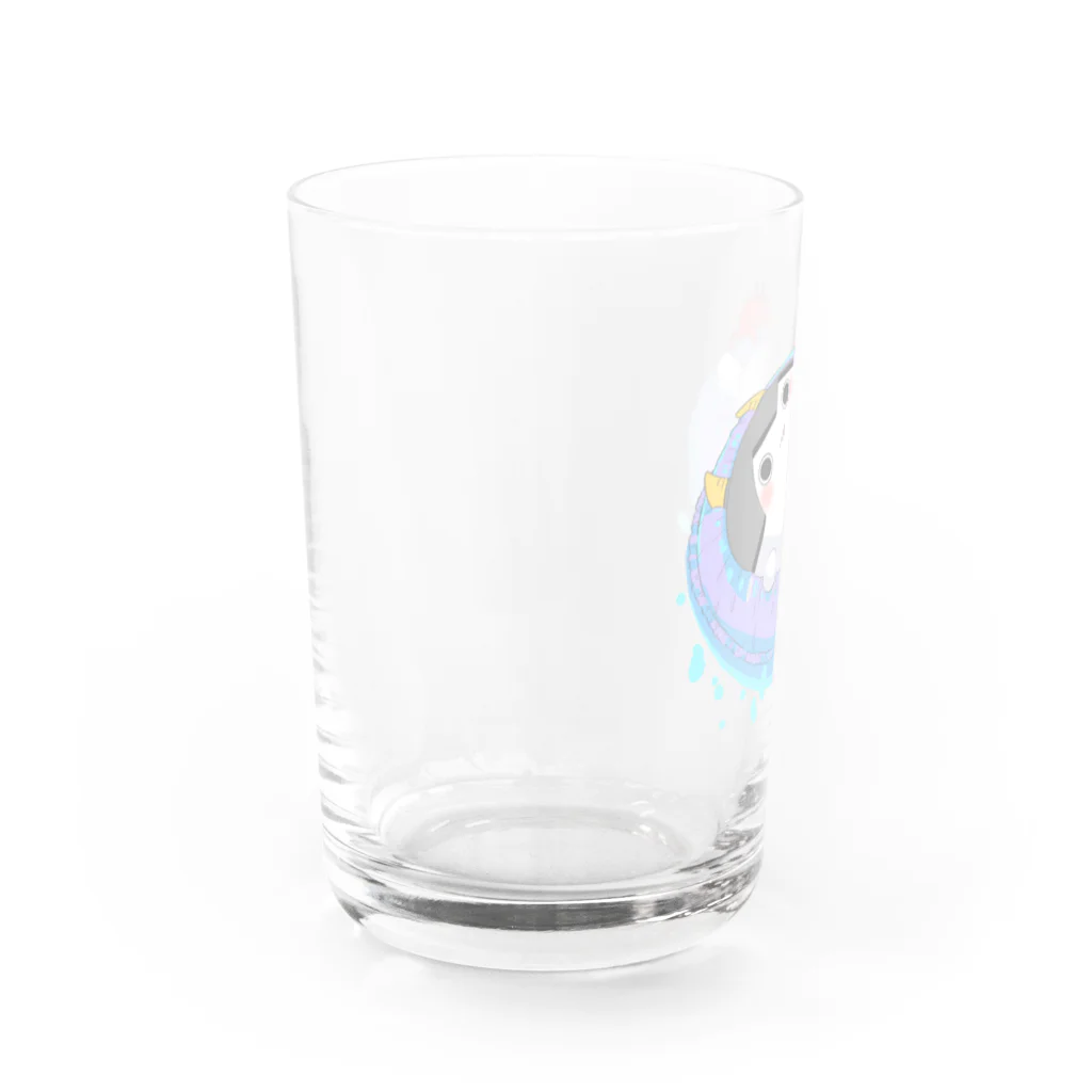 フランス（すこやかドコドコちゃん）のさんぞくとかにの海水浴 Water Glass :left