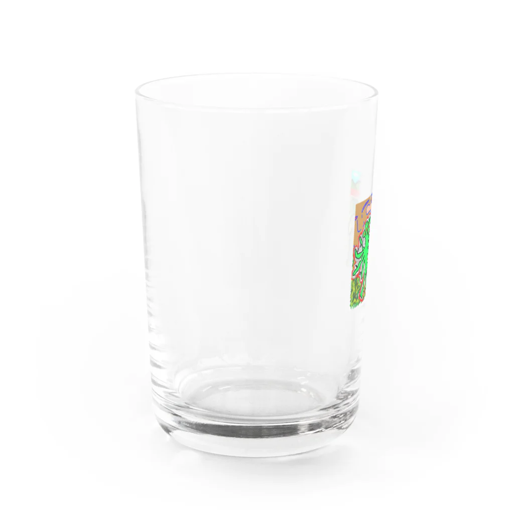 ぶっ飛びの店の四つ葉のクローバー Water Glass :left